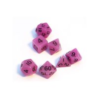 Würfel: Glow-Purple 7 Dice Set